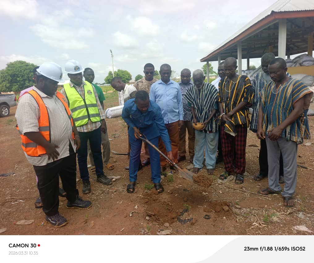 Kpandai DCE inaugurates construction of modern 24-hour market