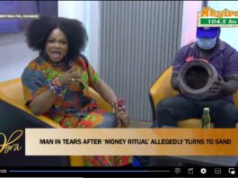 Obra Show: Trained teacher falls prey to money ritualist, exchanges GH₵13,000 for pot of sand