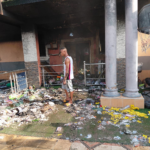 Fire razes part of residential building at Lapaz Race Course