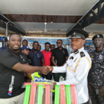 BMW Club Ghana supports police MTTD with safety equipment and health screening