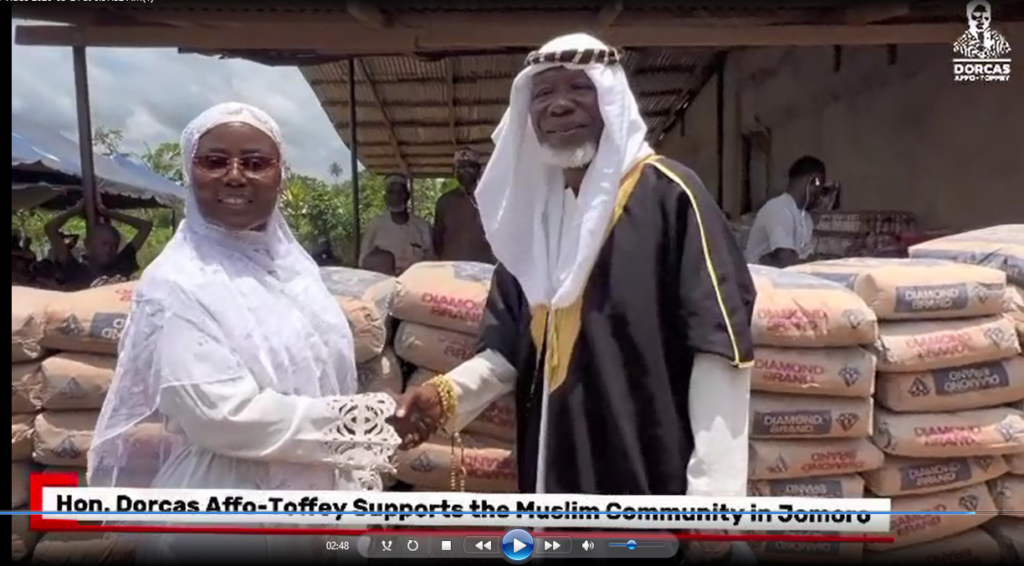 Jomoro MP supports Muslim community with infrastructure and food aid