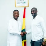 Kofi Adams and former Black Stars coach Otto Addo