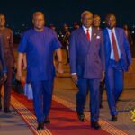 Mahama arrives in Brazzaville for Sassou N’Guesso’s investiture
