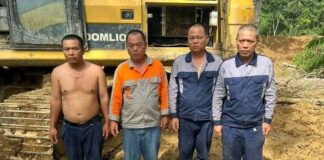 NAIMOS arrests illegal miners along Boin River, seizes pump-action guns