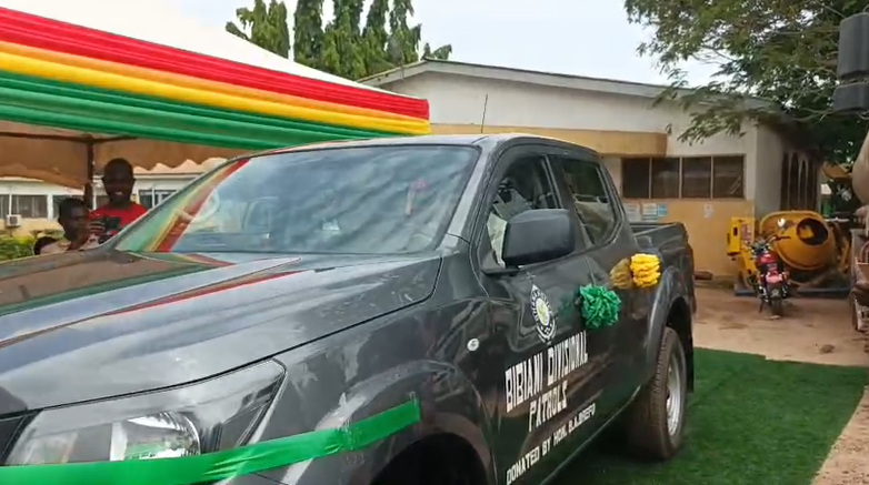 Bibiani MP donates pickup to police to enhance security operations