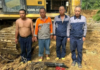 4 foreigners, 3 Ghanaians arrested in illegal mining raid along Boin River