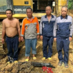 4 foreigners, 3 Ghanaians arrested in illegal mining raid along Boin River