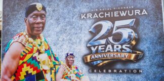 Krachiwura celebrates 25 years of leadership, calls for stronger community support