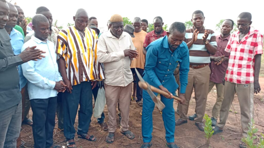 Kpandai DCE cuts sod for CHPS compound at Meme after decades without healthcare