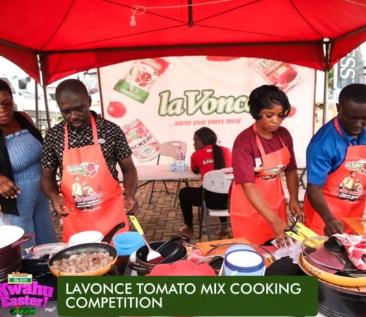 Adom Kwahu Easter: Adom presenters team up with locals in all-male cooking showdown