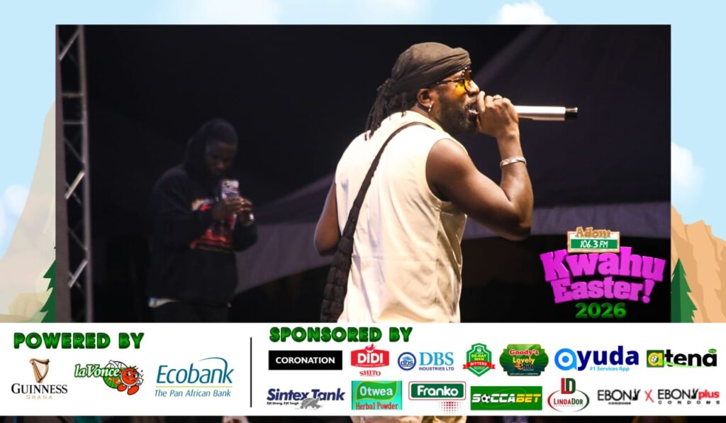 Adom Kwahu Easter: Rap Fada stuns crowd with fiery performance at Mega Bash