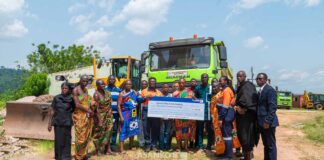 Asanko Gold supports road rehabilitation to ease transport challenges in Amansie West