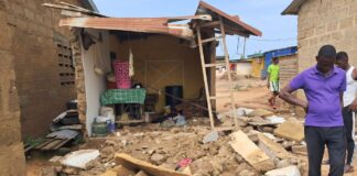 Boy, 4, dead, another in critical condition after building collapses at Awutu Papaase