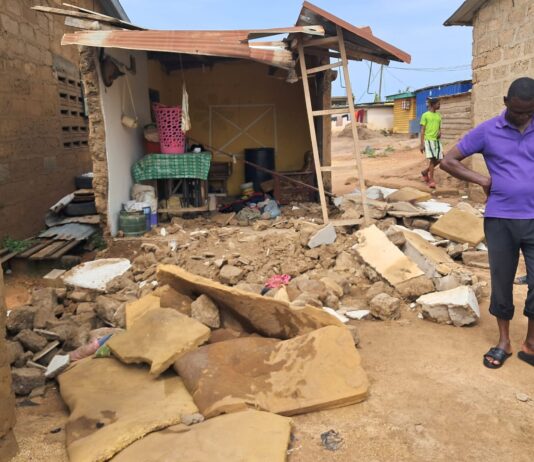 Boy, 4, dead, another in critical condition after building collapses at Awutu Papaase