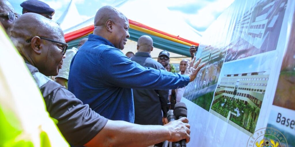 Mahama assures timely completion of LA General Hospital project
