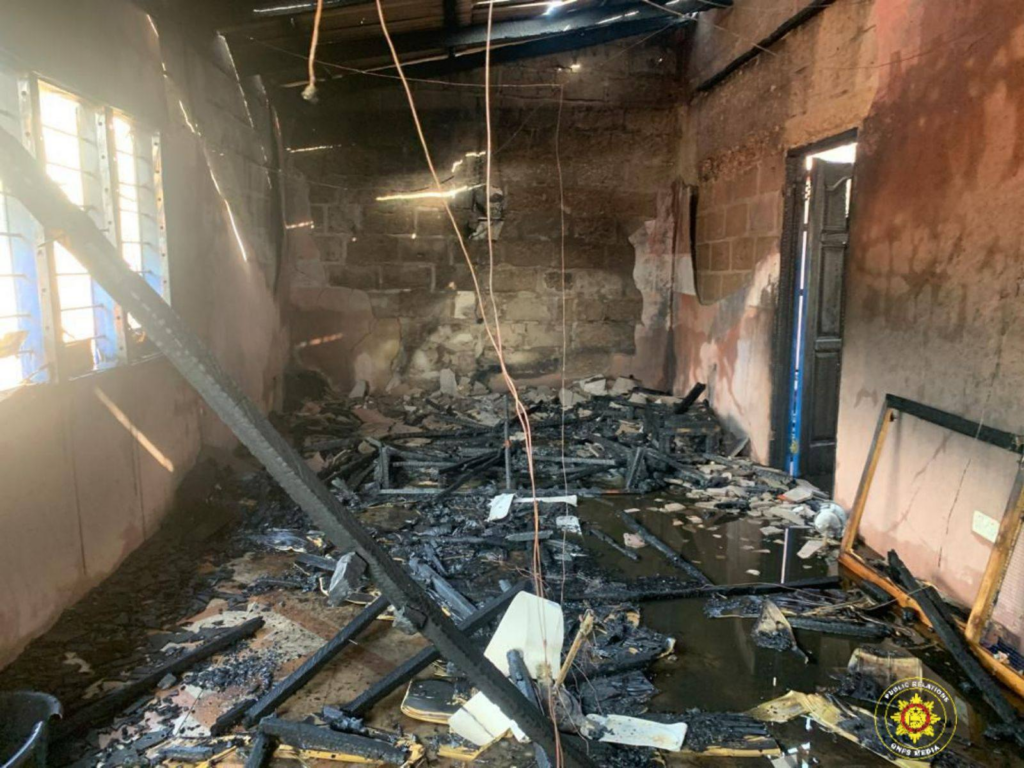 Fire destroys two-bedroom house at Akatsi