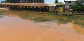 Antem residents demand demolition of waterway structures as flooding forces closure of basic school