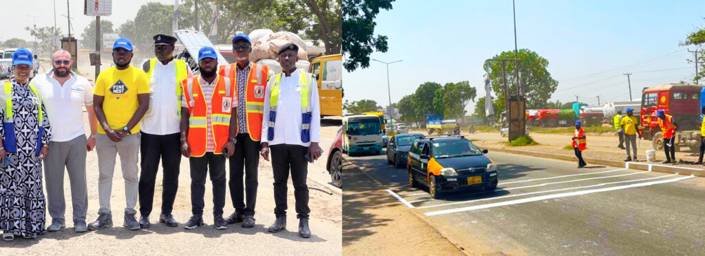 BBC Industrials commemorates Global Safety Day with road marking exercise in Tema