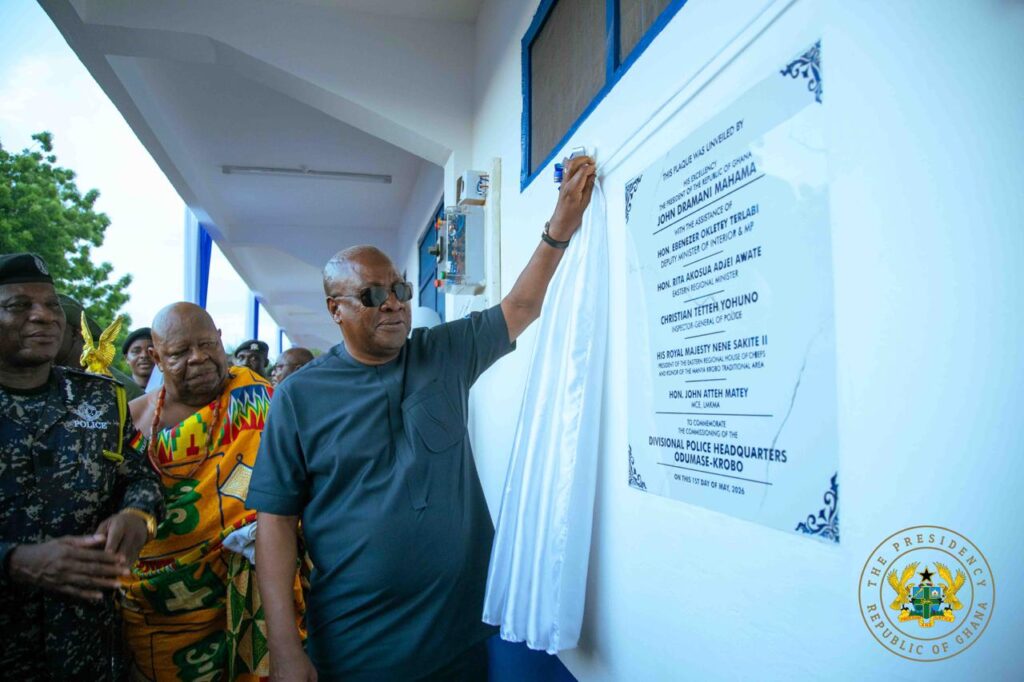 Mahama commissions Odumase Krobo Divisional Police HQ