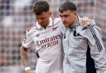 White out for season and set to miss World Cup