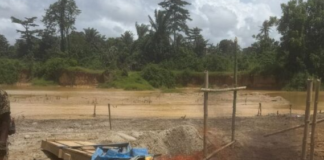 NAIMOS destroys illegal mining installations along Butre River in Western Region