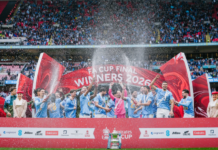 Antoine Semenyo scores as Man City beat Chelsea to win FA Cup title