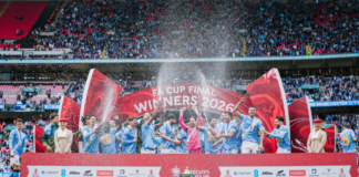 Antoine Semenyo scores as Man City beat Chelsea to win FA Cup title