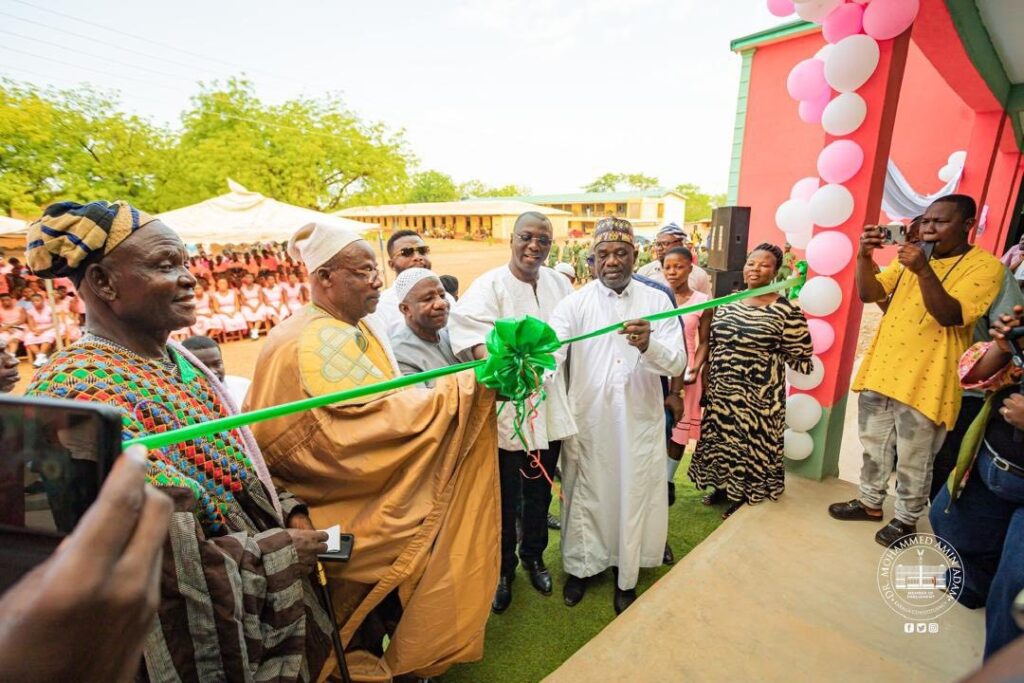 Karaga MP, Amin Adam commissions 12-unit classroom block at NOBISCO