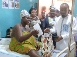 Pru East MP celebrates Mothers’ Day with newborn babies and mothers at Yeji Mathias Hospital