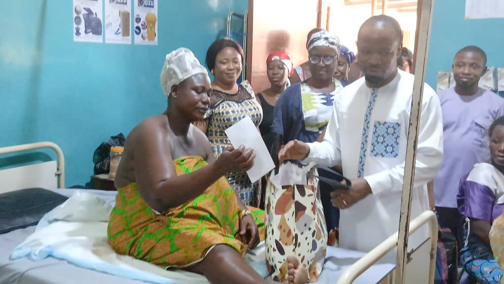 Pru East MP celebrates Mothers’ Day with newborn babies and mothers at Yeji Mathias Hospital
