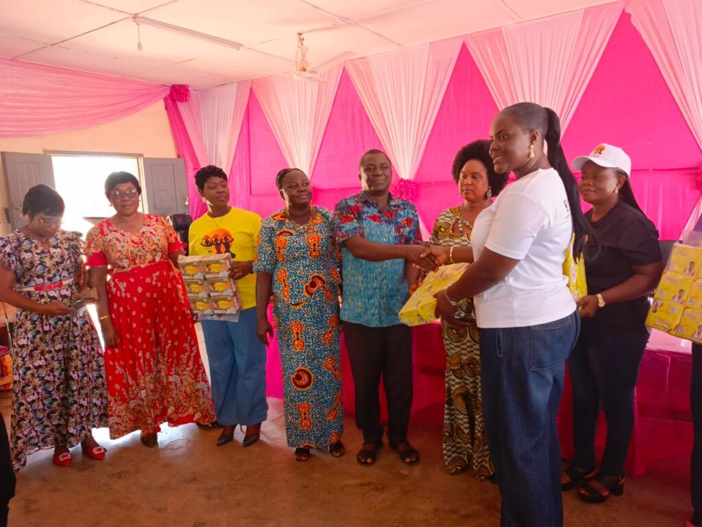 Kpando Young Ladies Association donates sanitary pads to students, holds career guidance and training forum