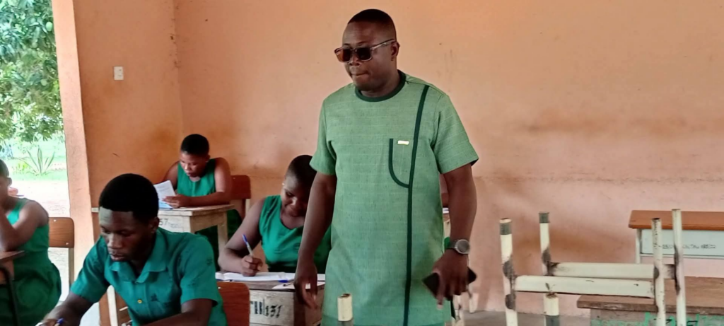 Jasikan MCE monitors BECE examination, extends best wishes to candidates