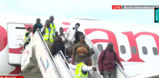 First batch of Ghanaians evacuated from South Africa arrive in Accra (Video)