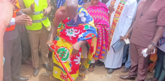 Bibiani MP cuts sod for construction of 24-hour economy market at Sefwi Bekwai