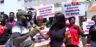 Weija-Gbawe: Residents hint at another demo over delayed specialist children’s hospital commissioning