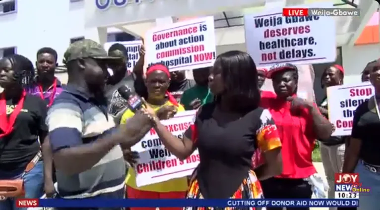 Weija-Gbawe: Residents hint at another demo over delayed specialist children’s hospital commissioning