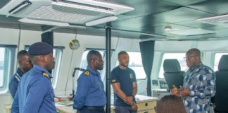 Defence Attaché visits Ghana Navy ship in Lagos ahead of Fleet Review
