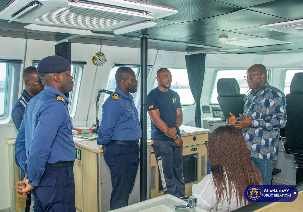 Defence Attaché visits Ghana Navy ship in Lagos ahead of Fleet Review