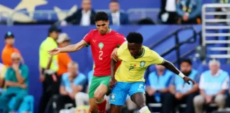 Brazil and Morocco open with draw as Vinicius levels after Saibari opener