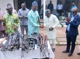 NAIMOS hands over 141 seized firearms for destruction