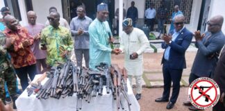 NAIMOS hands over 141 seized firearms for destruction