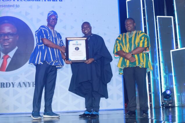 JoyNews’ Samson Lardi Anyenini honored with GJA Promotion of