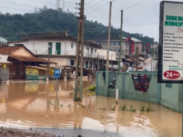 Dunkwa government hospital flood: NADMO closes access road to prevent disaster