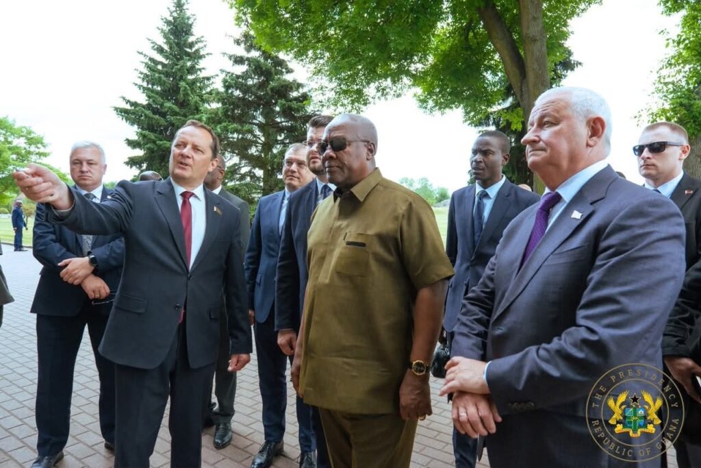 Governor of Brest hosts President Mahama after Hero Fortress