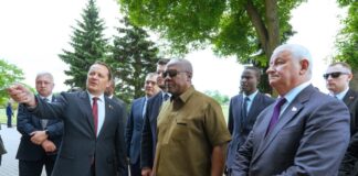 Governor of Brest hosts President Mahama after Hero Fortress tour in Belarus