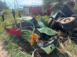 Several injured after truck crashes into fuel tanker and taxi at Konongo Lady Diana