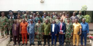 Ghana Army College engages Volta Regional Minister on national cohesion and security