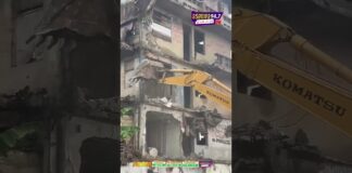 Authorities demolish dilapidated building in Osu (Video)