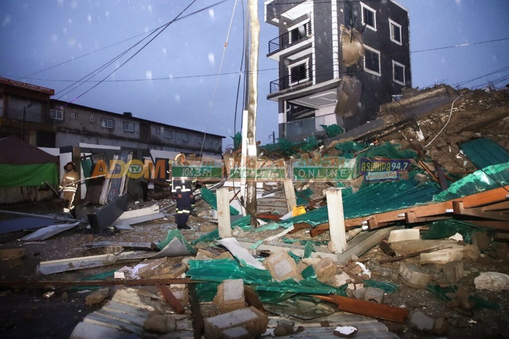 Two trapped as another building collapses at North Industria