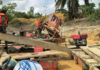Concerned Small-Scale Miners destroy 80 chanfans on River Offin